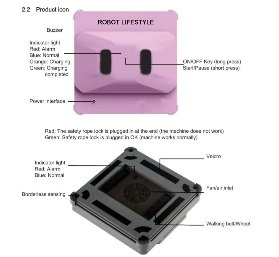 Ultrathin Smart Robot | Robotic Outdoor Window Cleaner QHC004