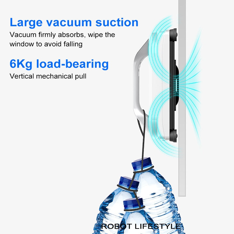 Smart Robot Window Cleaner | Robotic Washer for Frameless Glass | 3000Pa | RoboWindow.com