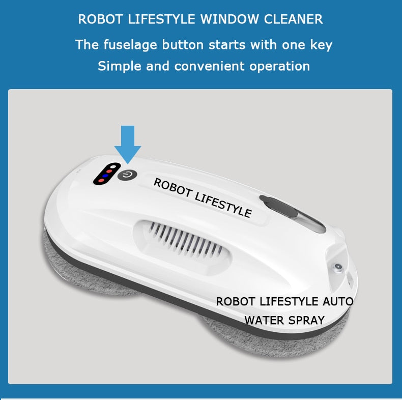 Robot Glass Cleaner | Automatic Water Spray Robotic Window Washer | RoboWindow.com