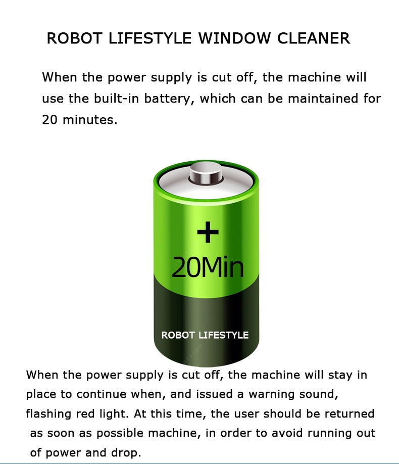 Robot Glass Cleaner | Automatic Water Spray Robotic Window Washer | RoboWindow.com