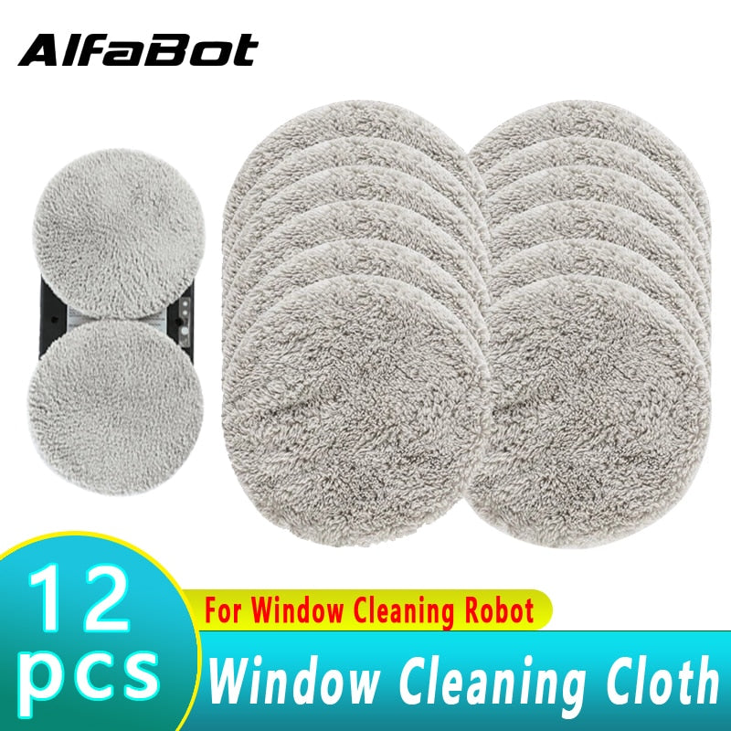 6-Pair Cloth for Robotic Window Cleaner | Cleaning Cloths AlfaBot